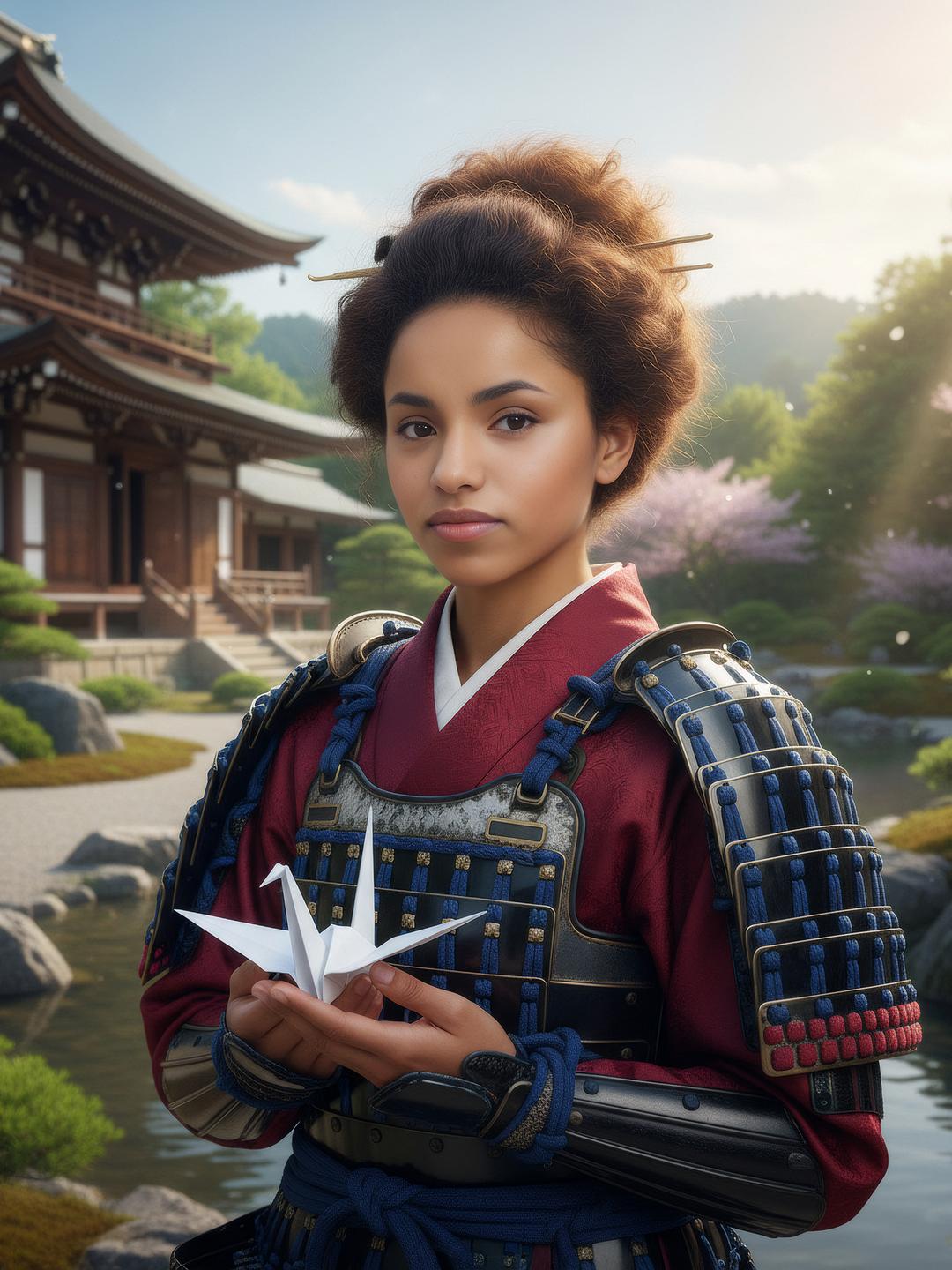 Traditional Japanese theme AI Photo booth output