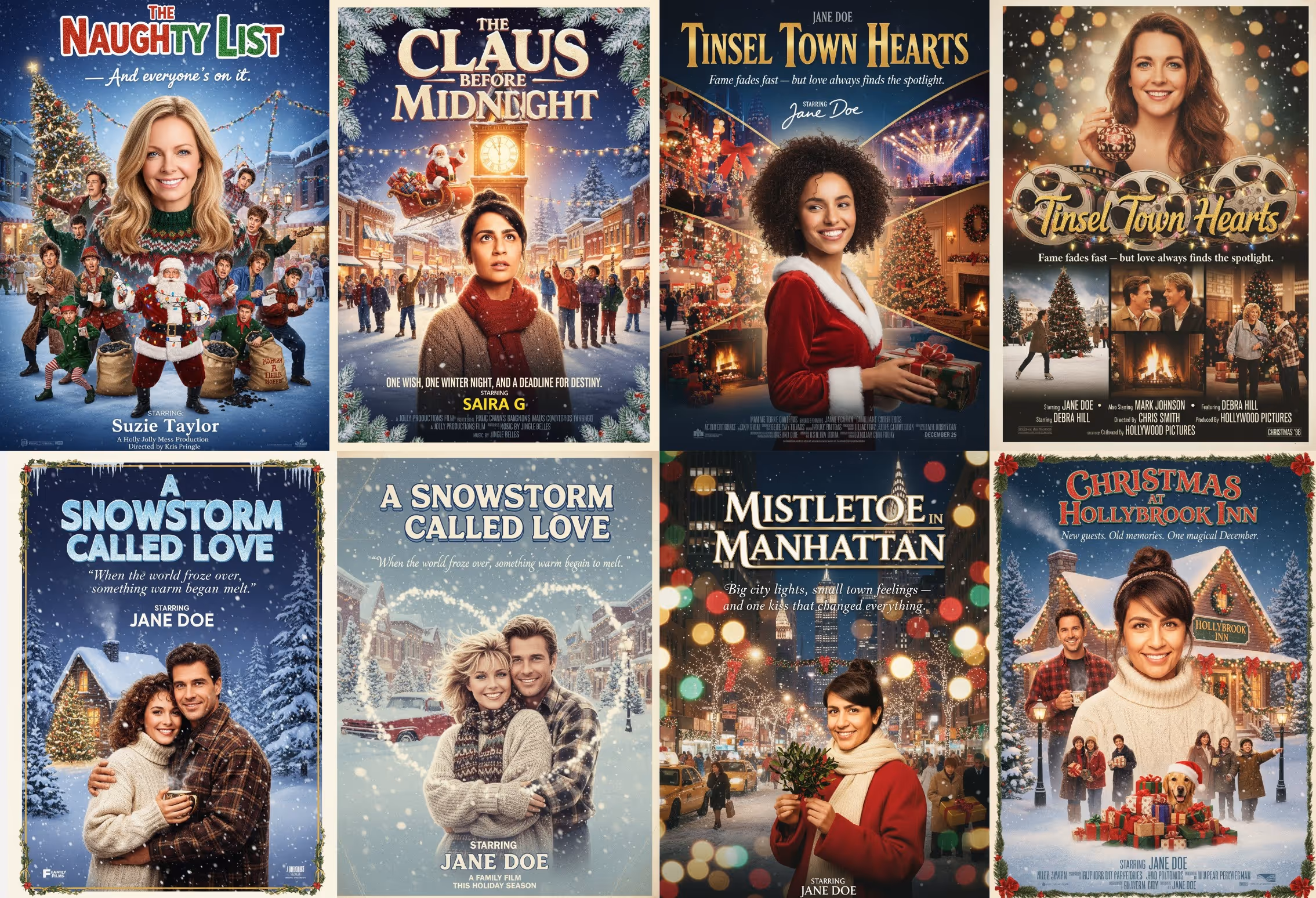 Christmas Movie AI Photo booth activation