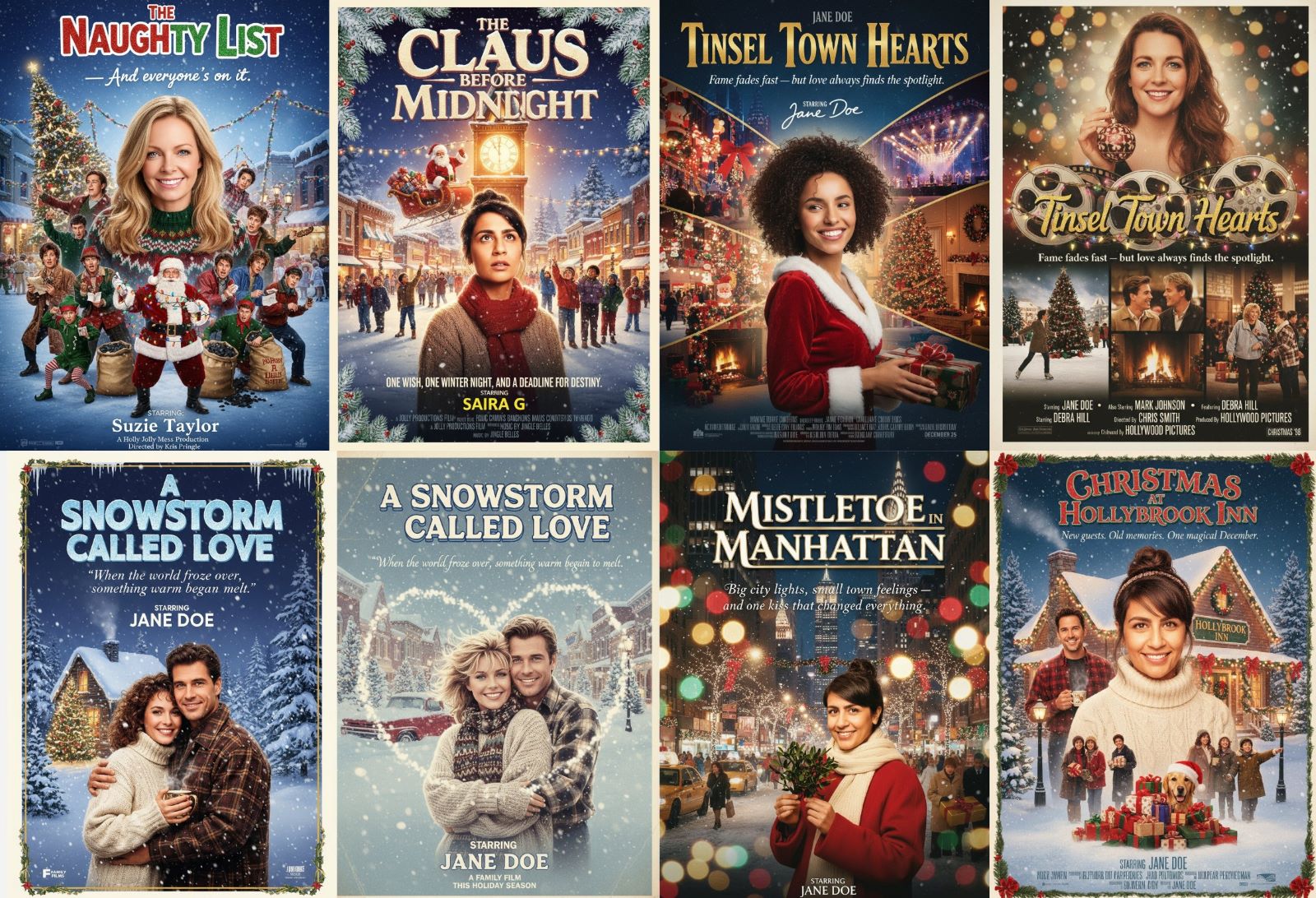 Christmas Movie AI Photo Booth brand activation examples