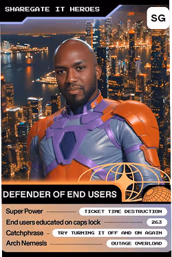 Branded AI trading card souvenir from a corporate event activation in Sweden, showing a unique character design generated by Snapmatic’s generative AI photo booth.