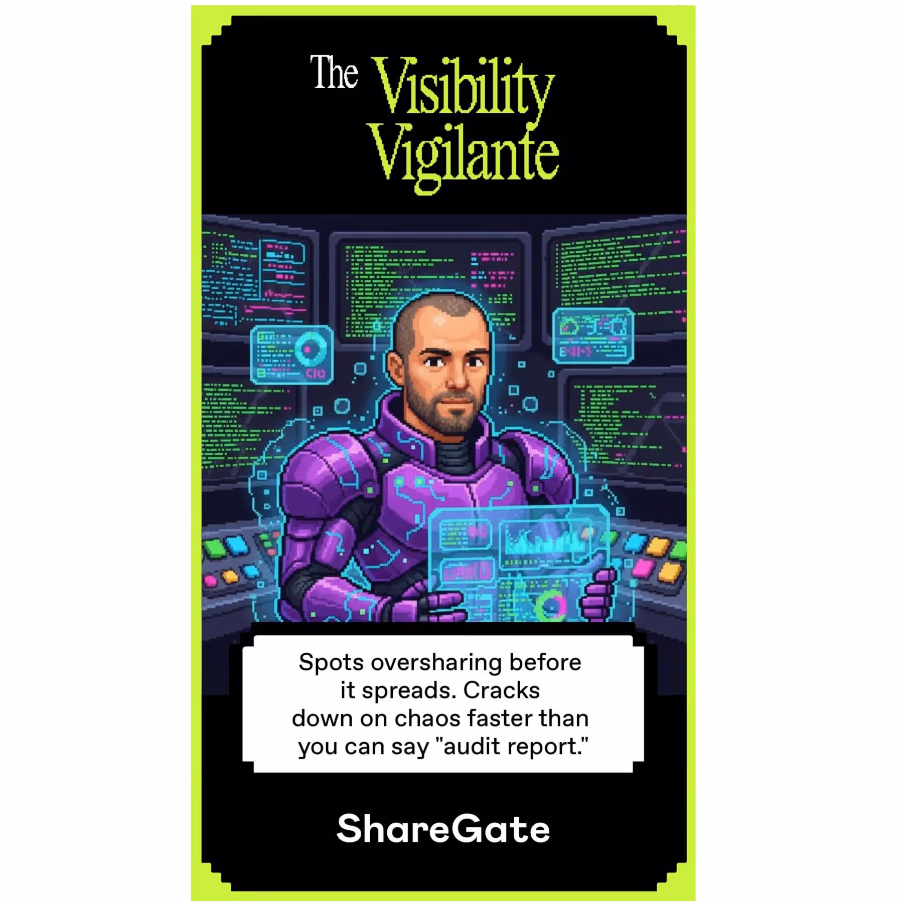 AI Video Booth generated superhero character for ShareGate brand activation at Microsoft Ignite San Francisco USA
