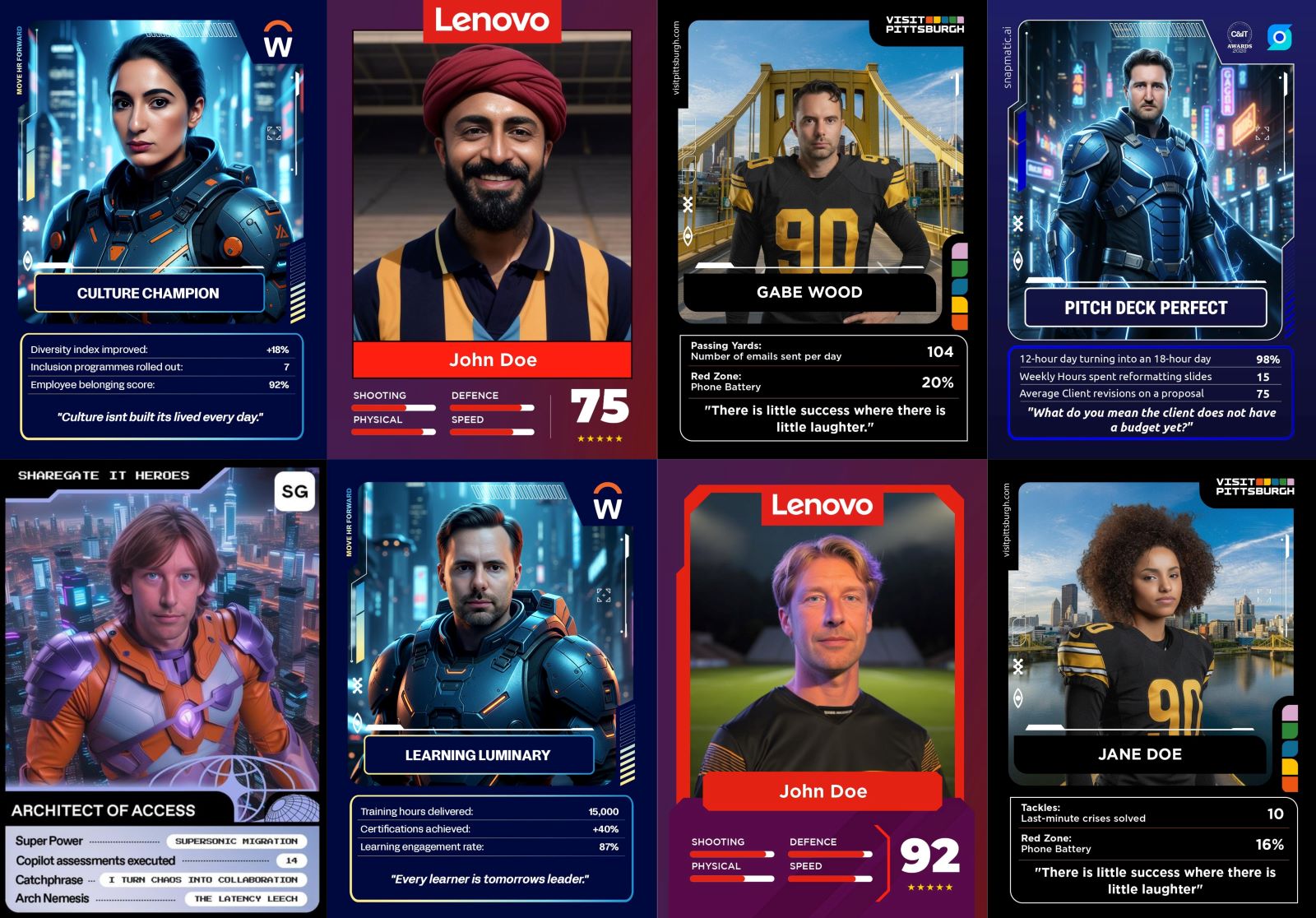 AI Trading cards - the best swag for tradeshows