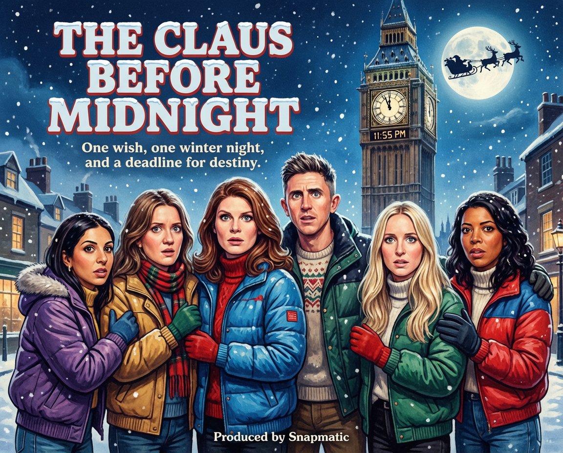 Group Christmas Movie poster theme