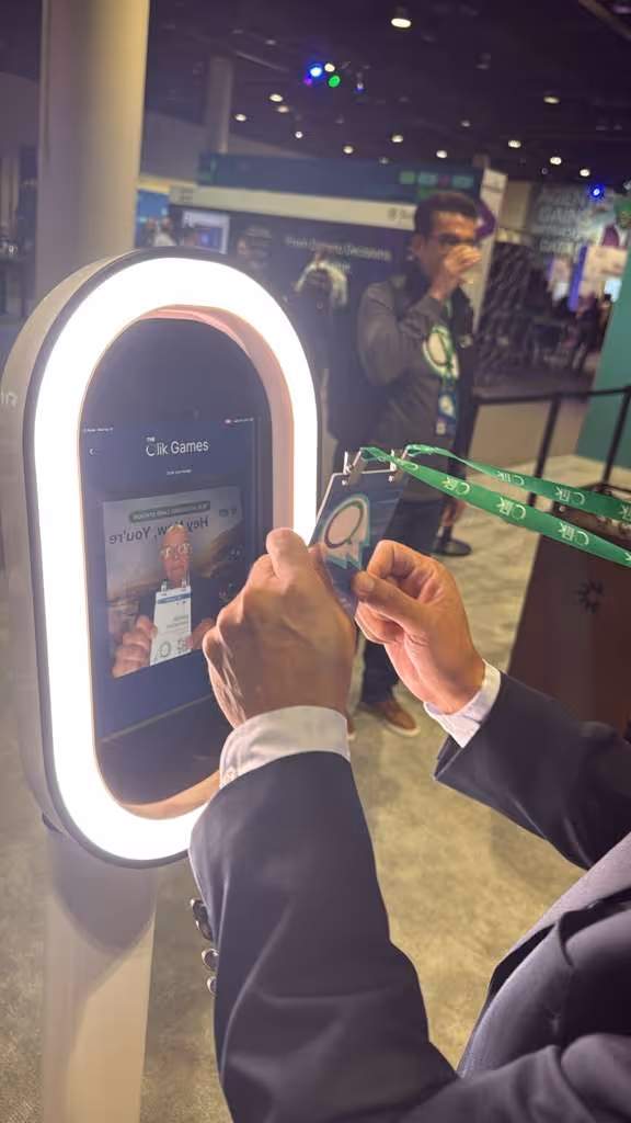 AI photo booth in action at Qlik Connect