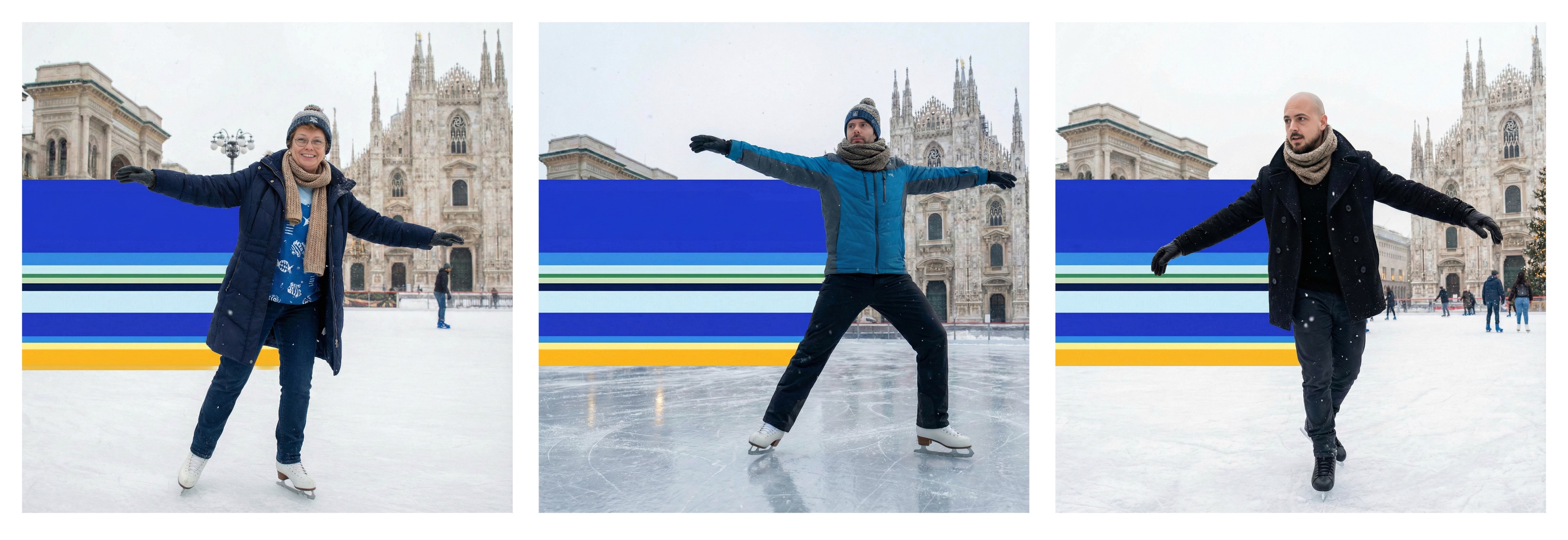 Brand activations output at the winter olympics in Milan 