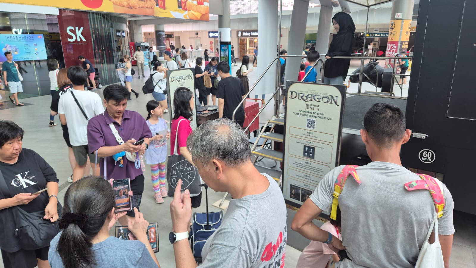 Singapore AI photo booth brand activation - How to Train Your Dragon - Universal Pictures