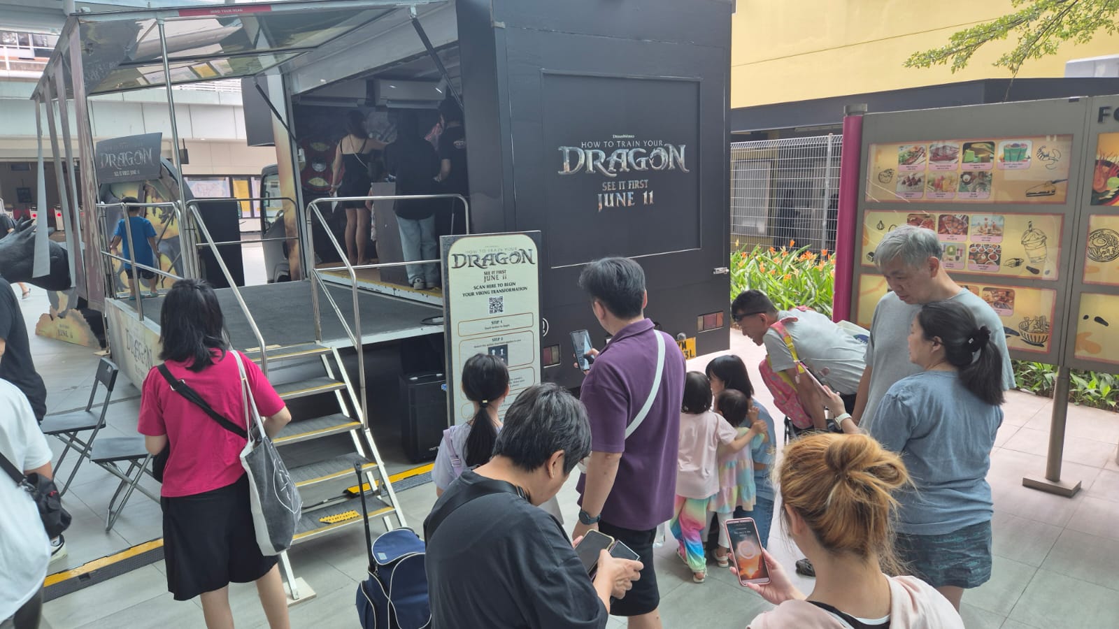 Singapore AI photo booth brand activation - How to Train Your Dragon - Universal Pictures