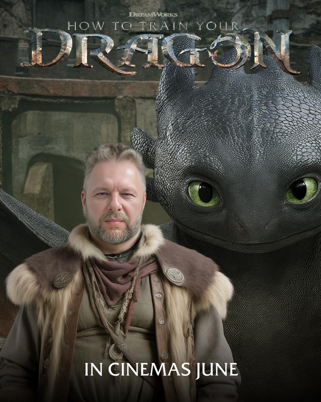 How to Train Your Dragon AI Brand activation - Custom AI character imposition for entertainment brand fan engagement