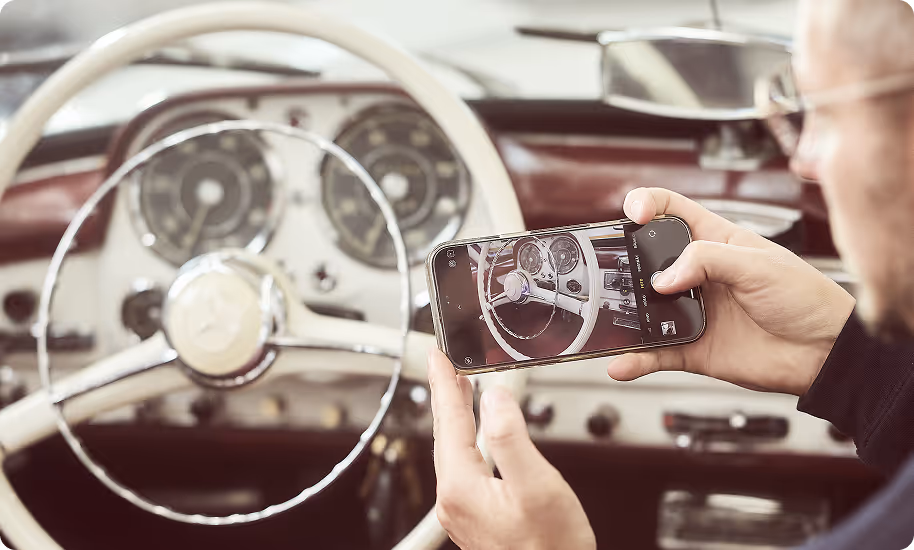 Oldtimer Gutachten beschreiben den Ist-Zustand. Dokumentation der Optik und des Zustandes.