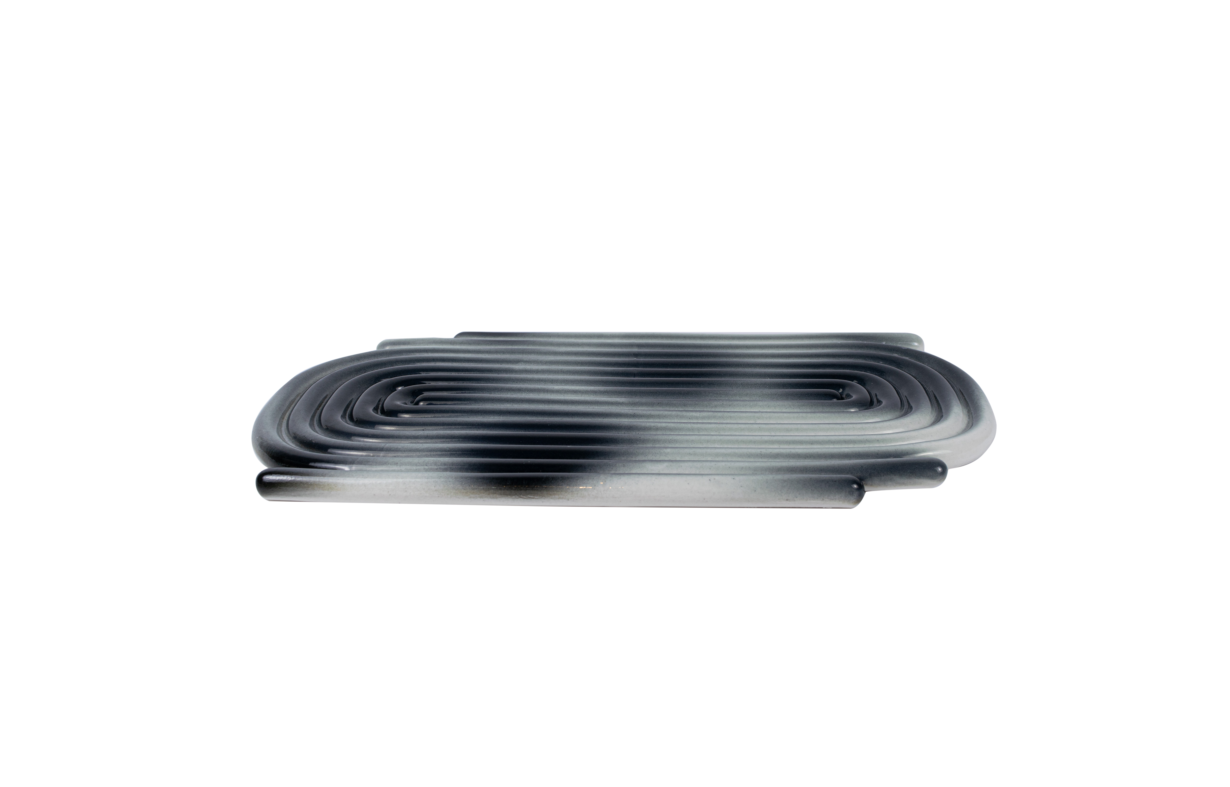 Dual tray （ Gradient black）