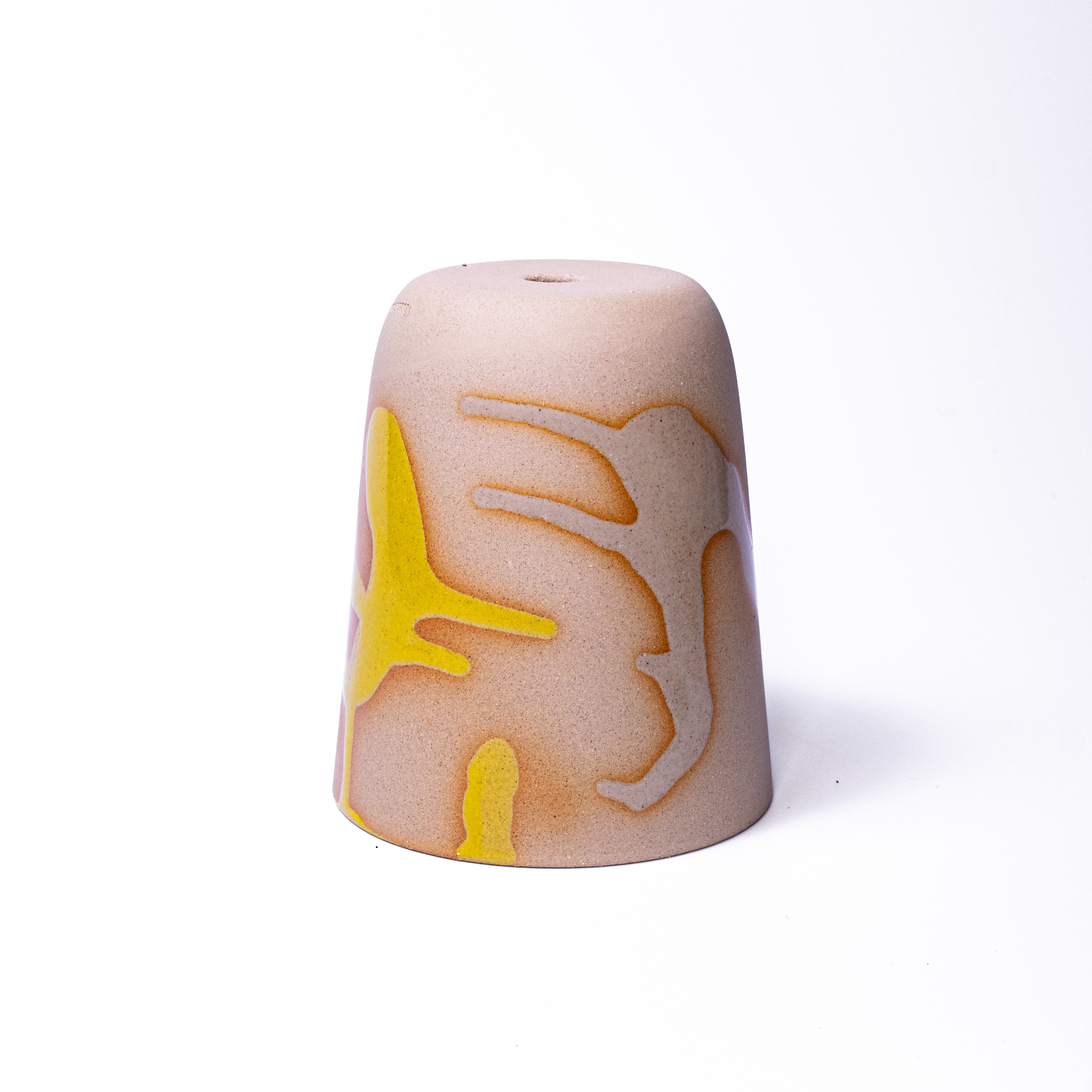 yellow- stoneware