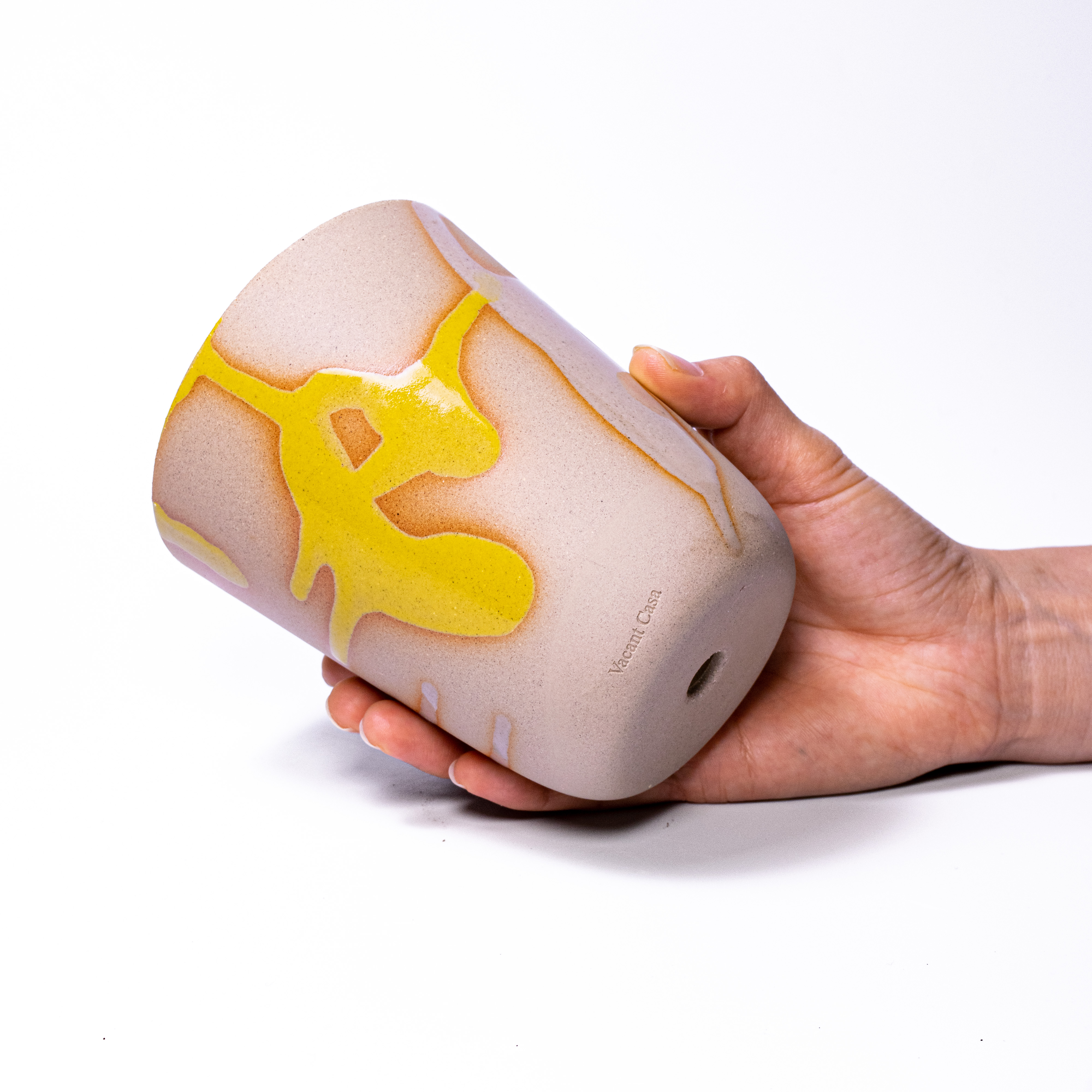 yellow- stoneware