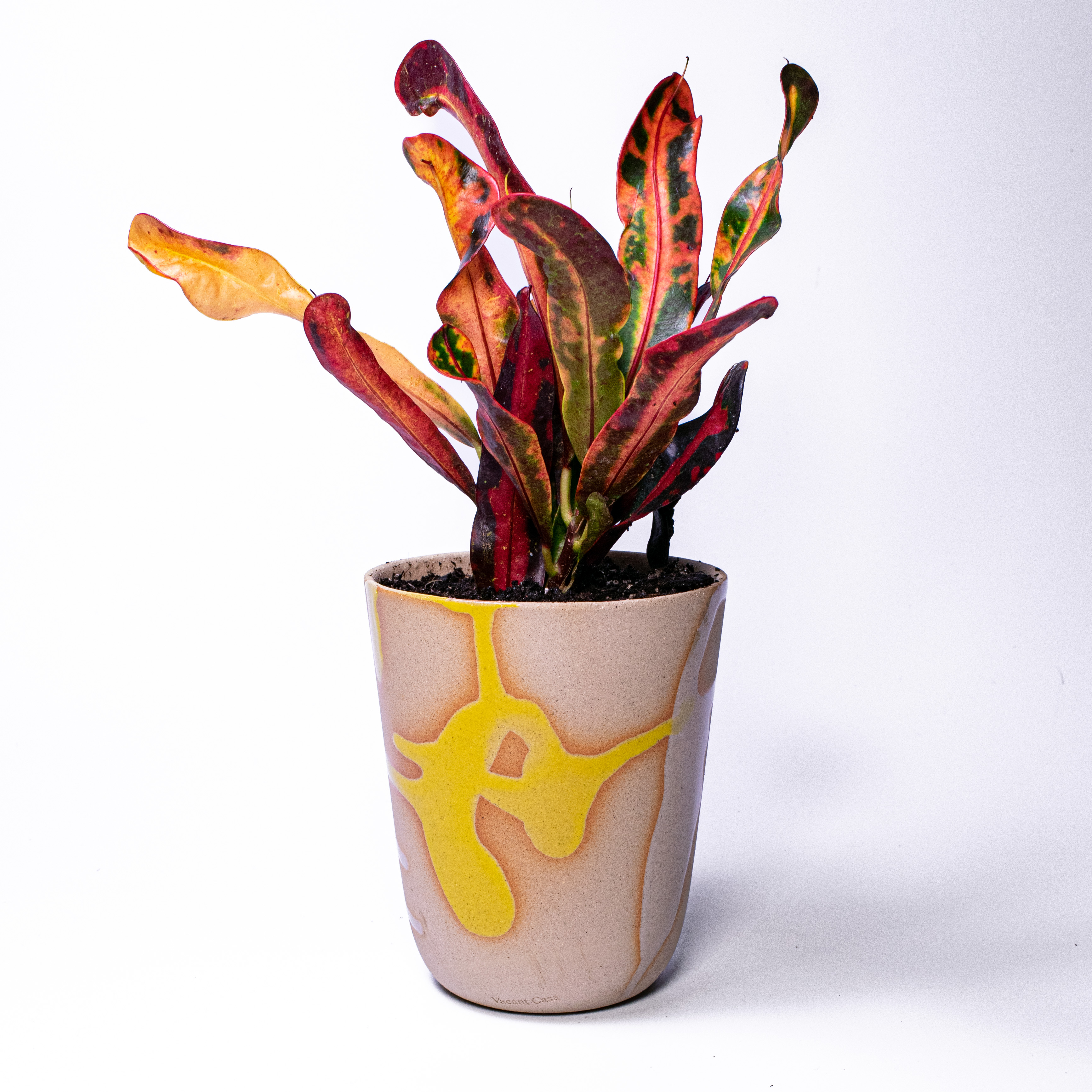 yellow- stoneware