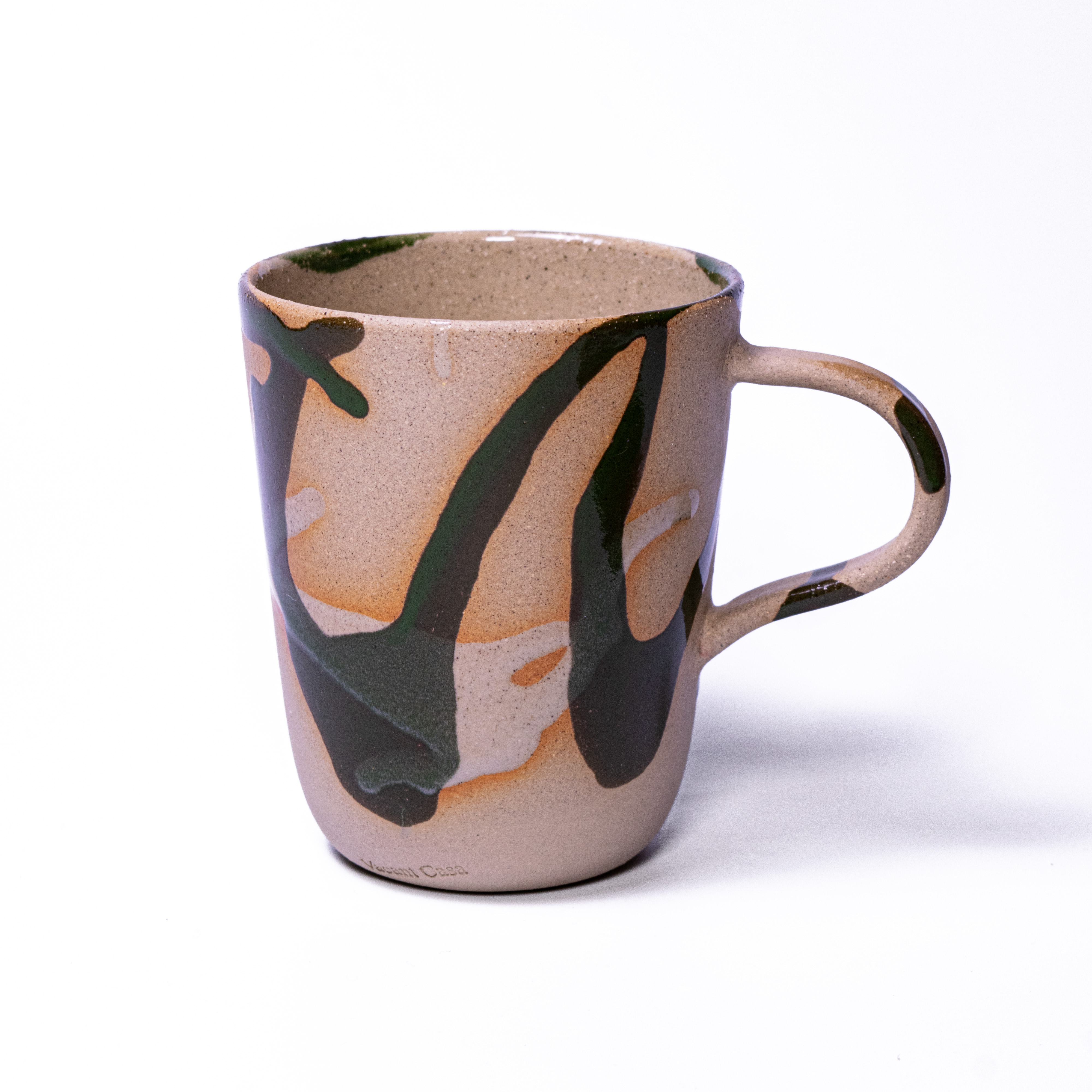 flow cup Stoneware with hand