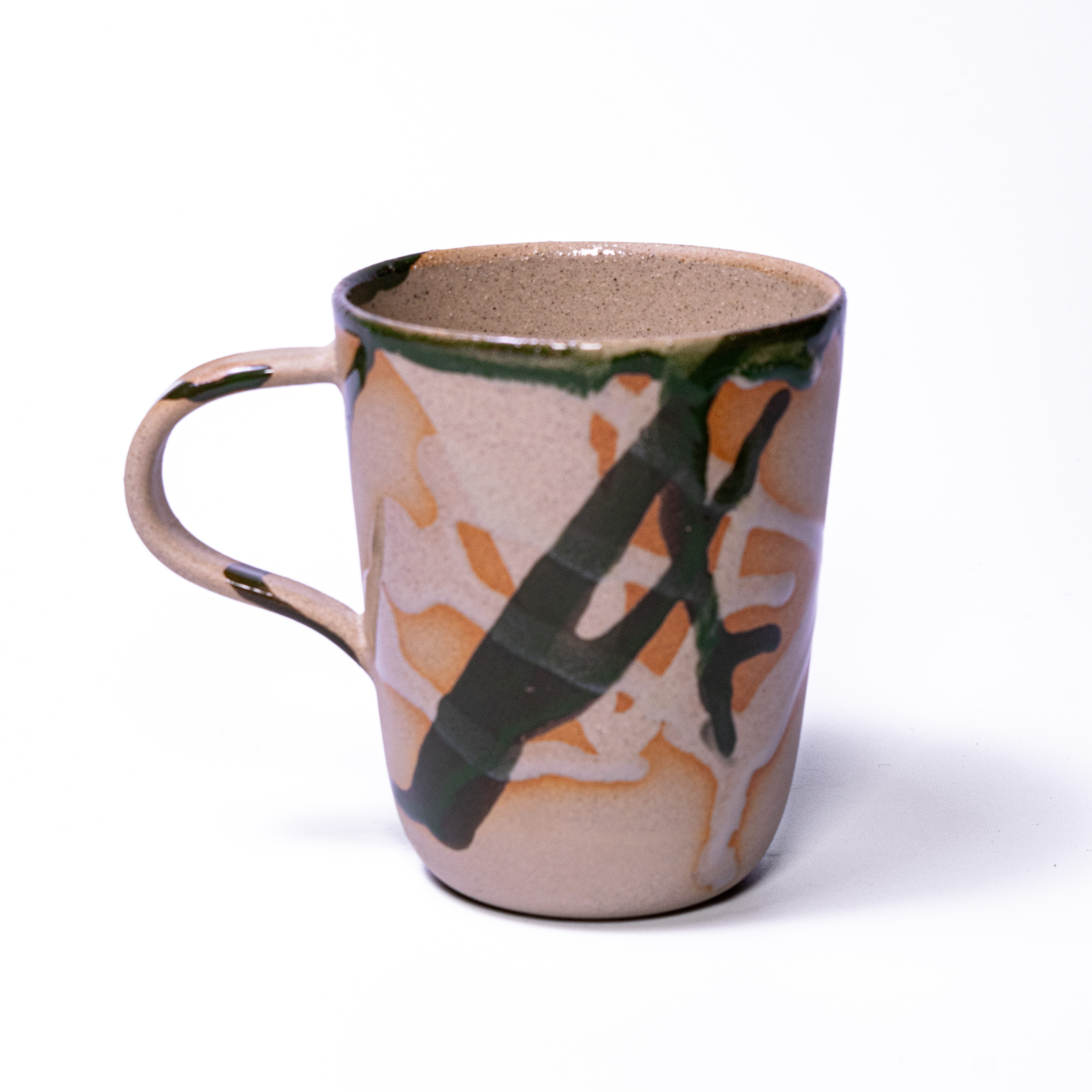 flow cup Stoneware with hand