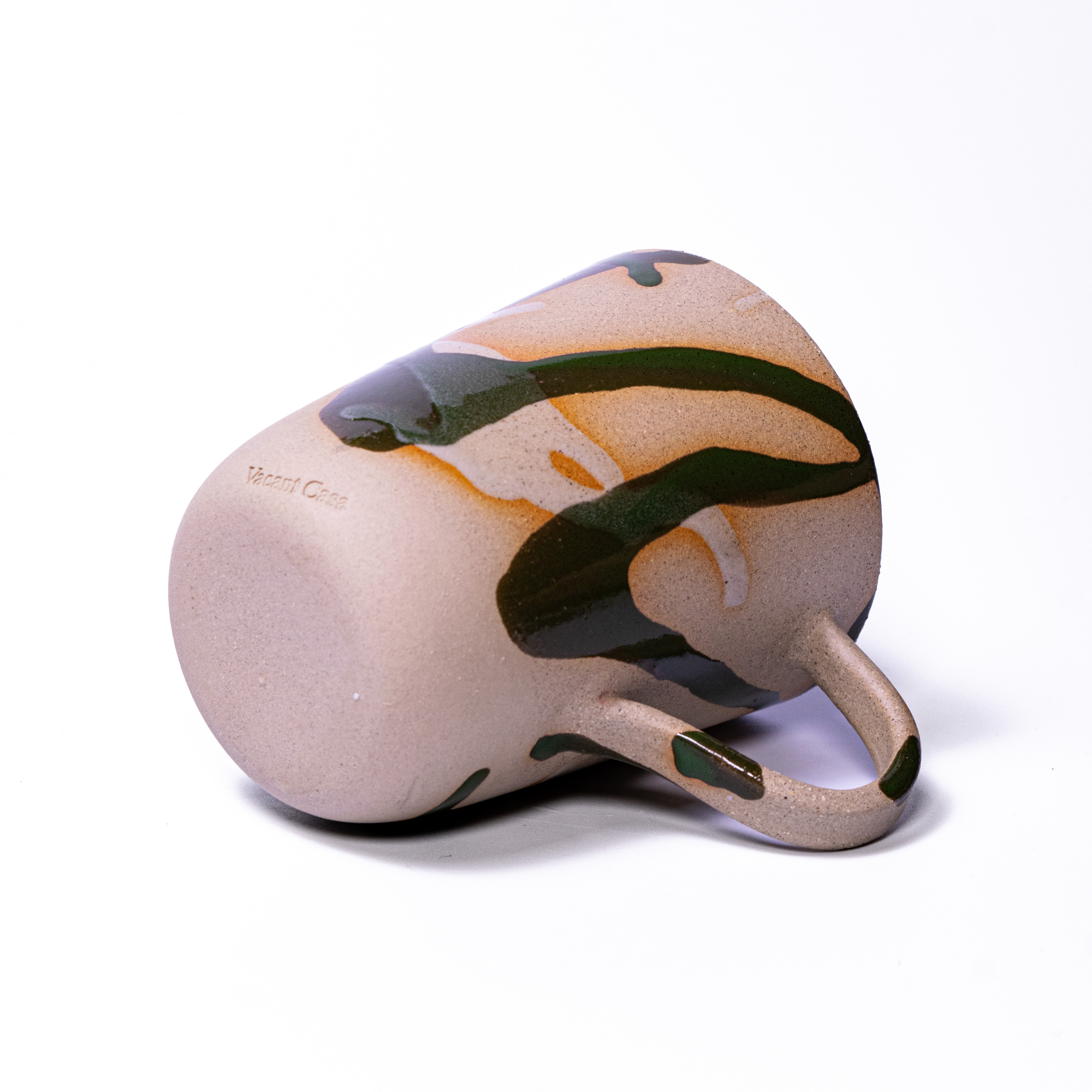 flow cup Stoneware with hand