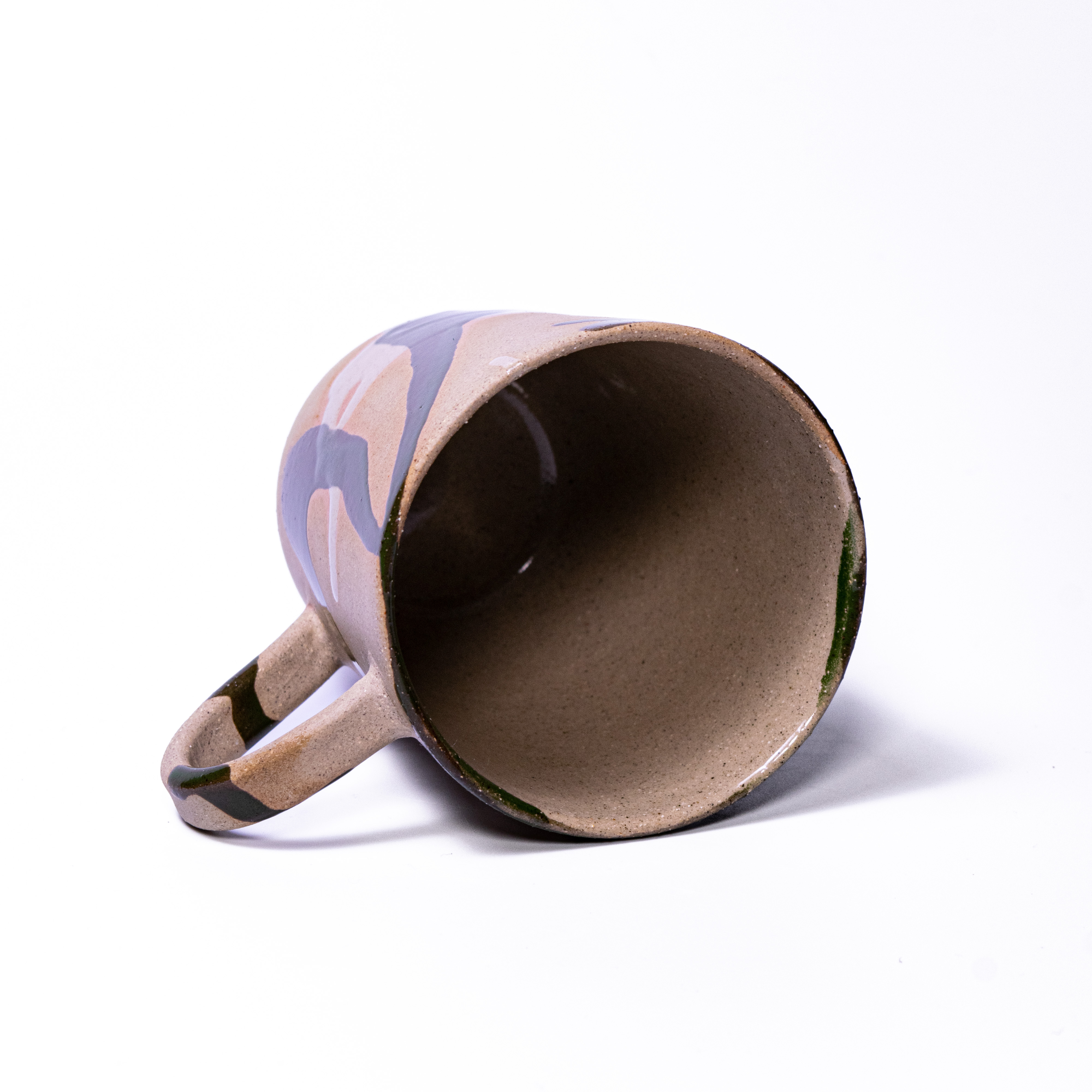 flow cup Stoneware with hand