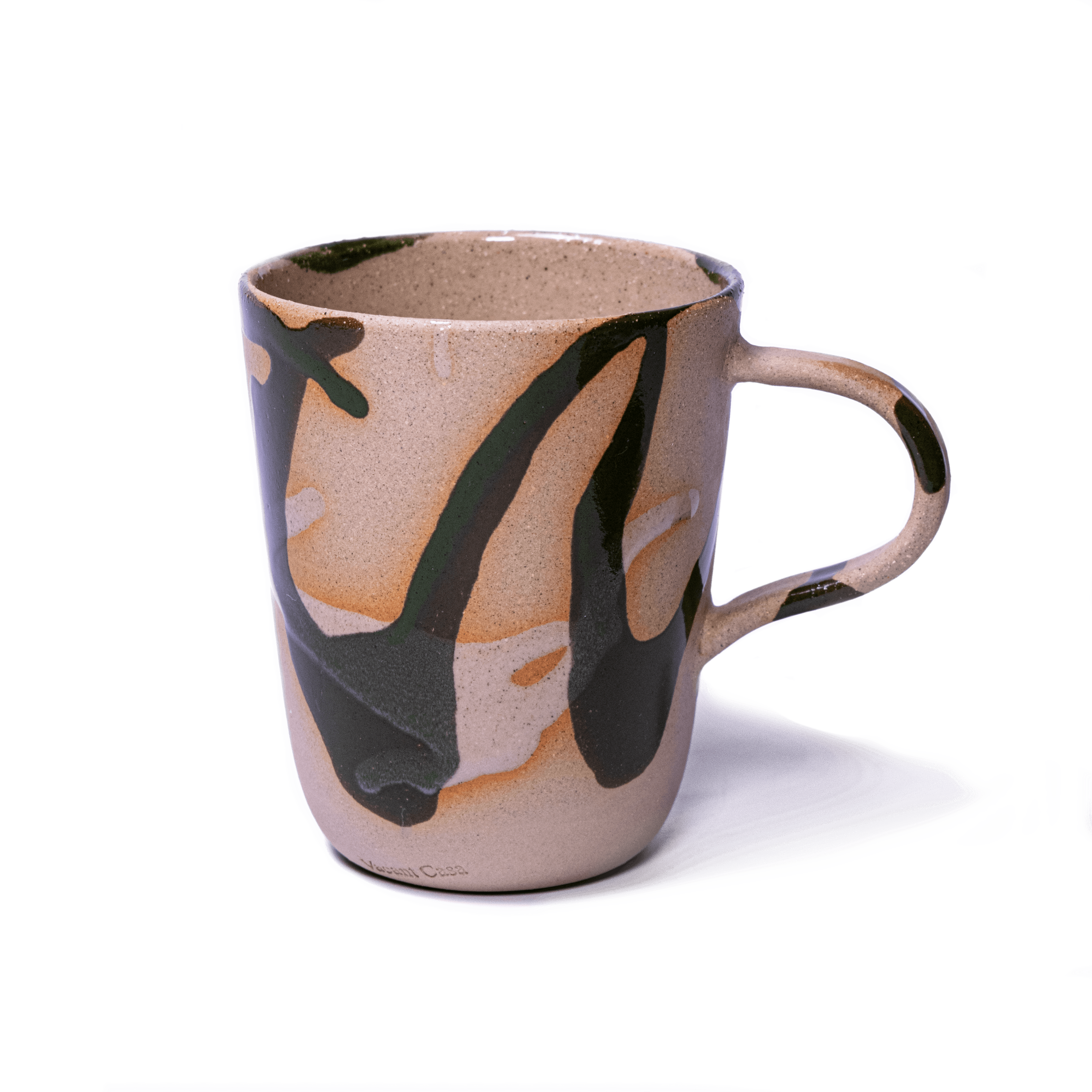 flow cup Stoneware with hand