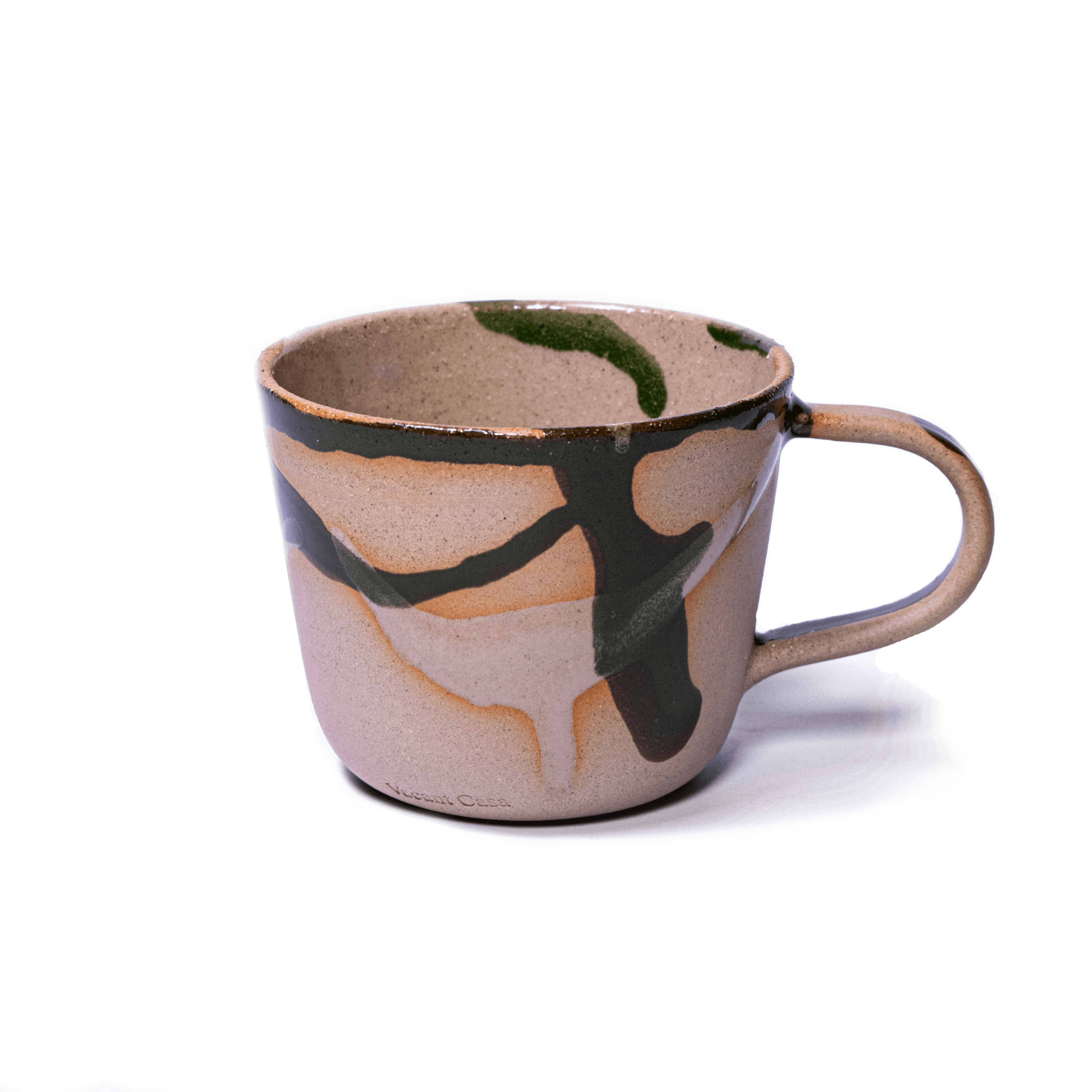 flow cup Stoneware with hand #2