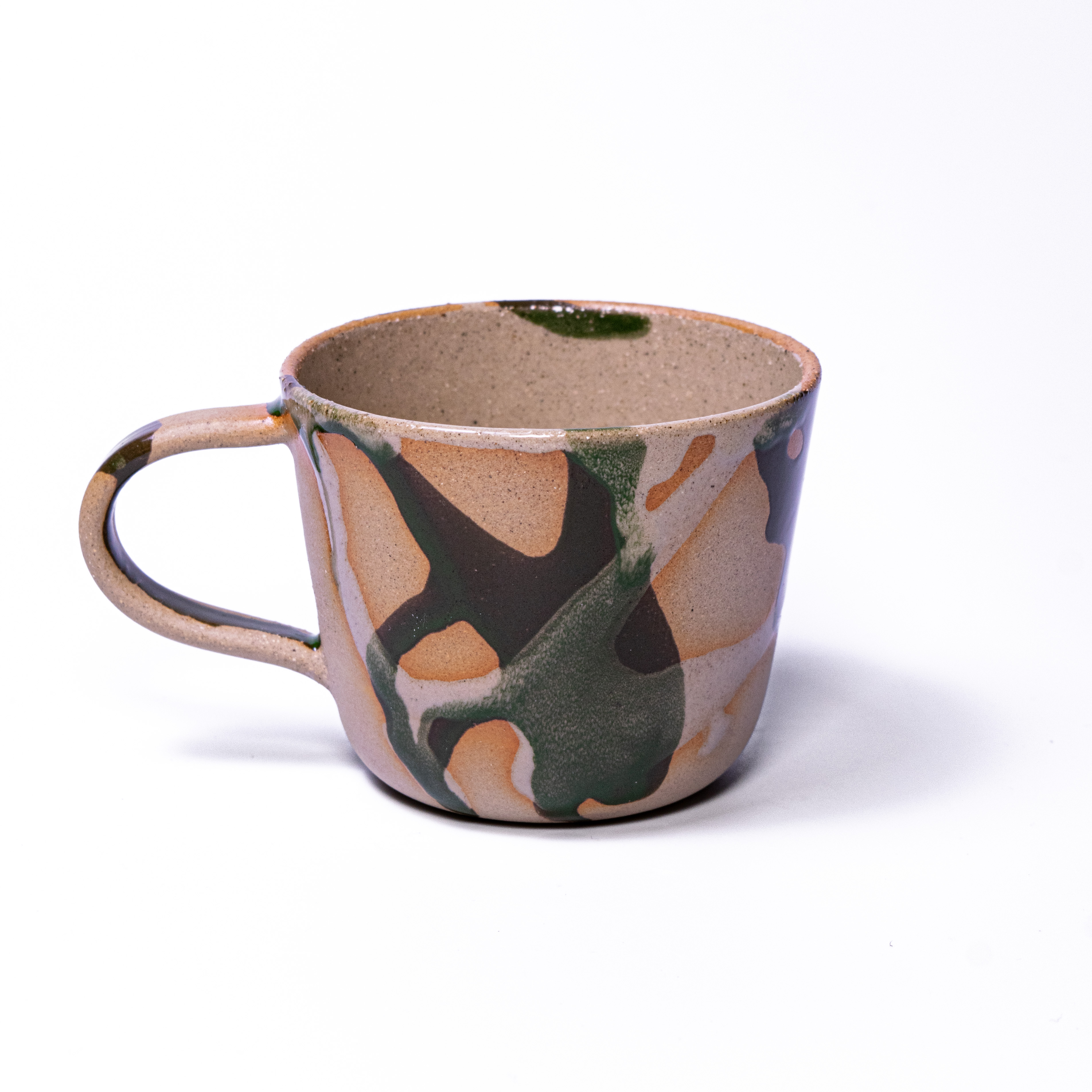 flow cup Stoneware with hand #2