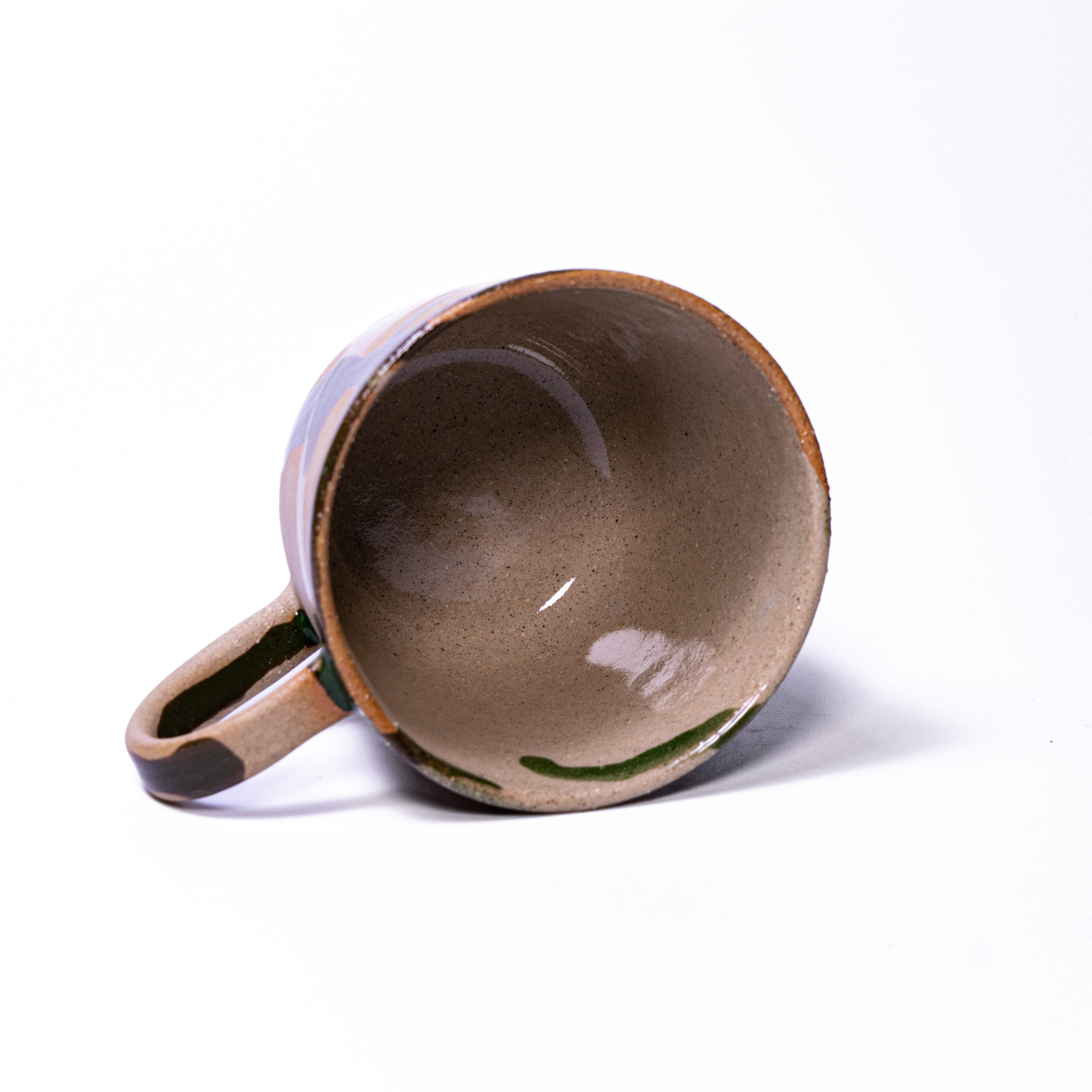 flow cup Stoneware with hand #2