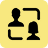 2 people connecting icon