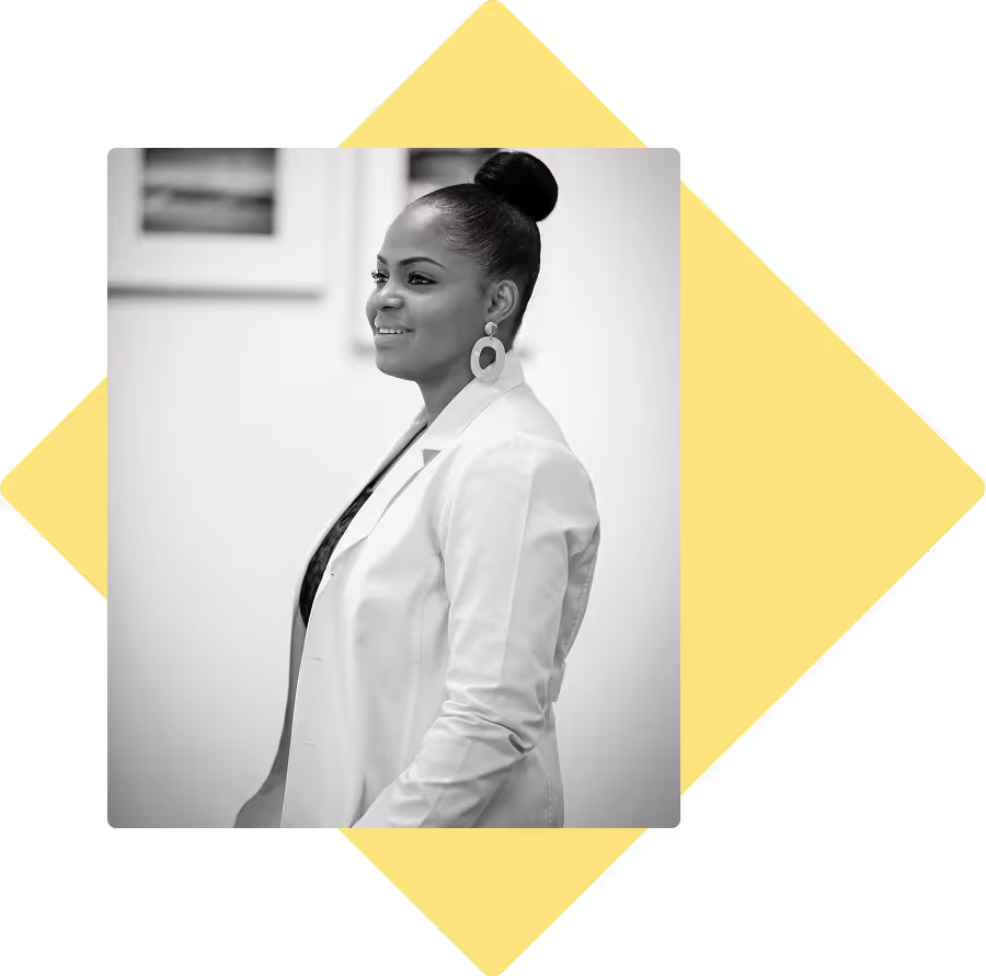 Doctor in white coat smiling