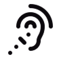Listening ear icon