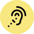 Listening ear icon
