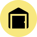 Warehouse front door icon