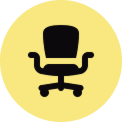 Desk chair icon