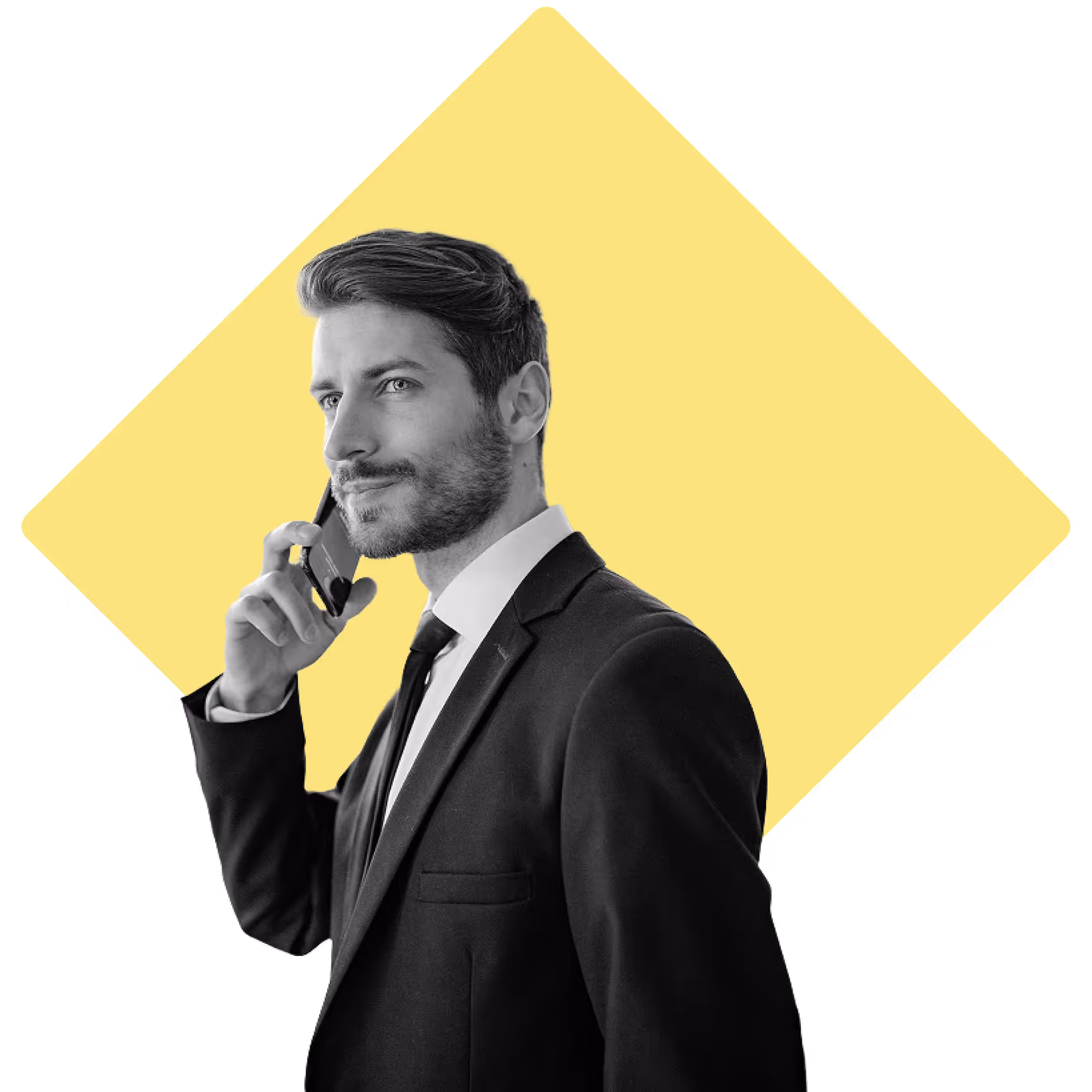 Business man talking on his mobile phone