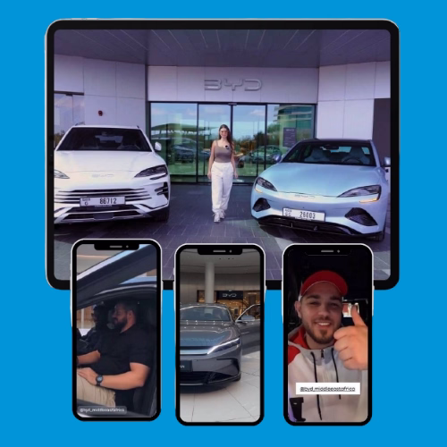 BYD influencer campaigns creatives - real seens
