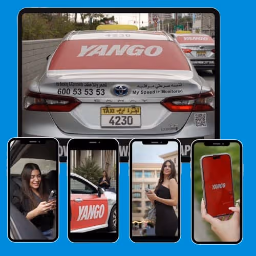 YANGO case study creatives