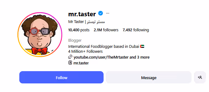 Hubert Sepidnam, better known as Mr. Taster, is one of the most prominent and influential food bloggers in the region