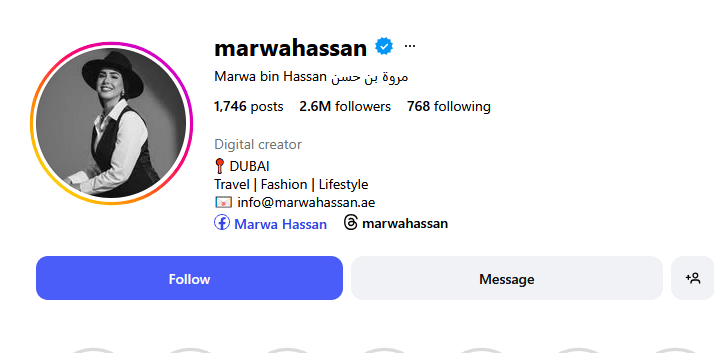 Marwa Hassan is an Egyptian blogger and fashion designer 