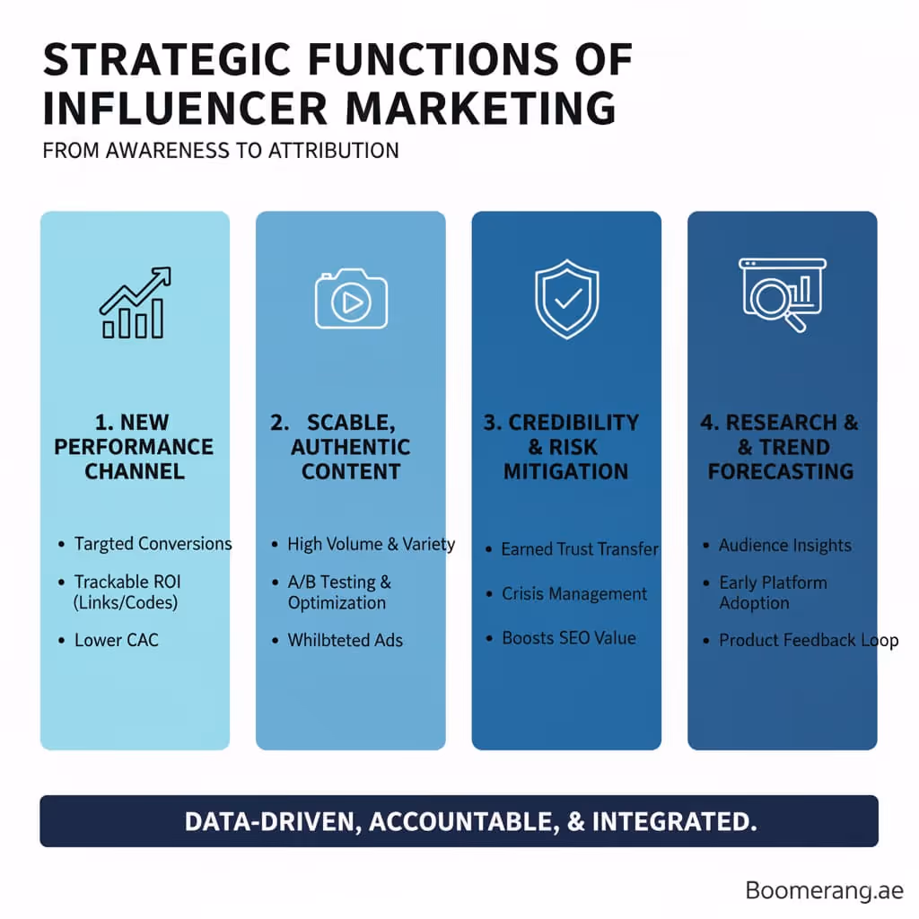 infographic for strategic role of influencers in digital marketing