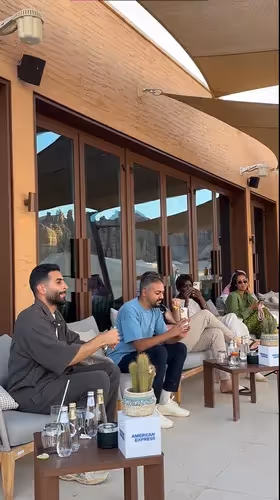 real images from AMEX influencer campaign with  B