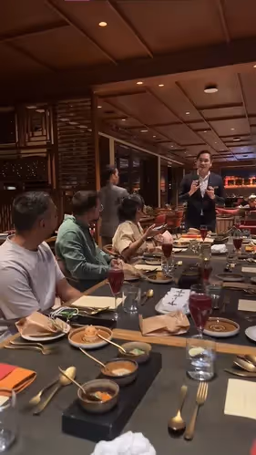 real images from AMEX influencer campaign with  B