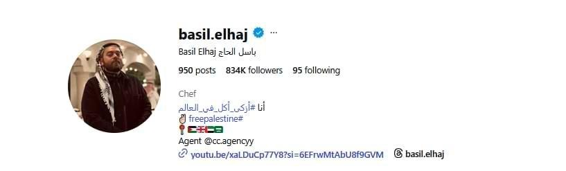 Basil Elhaj food blogger