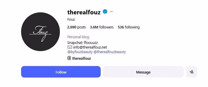 Fouz Al Fahad is a beauty and fashion Blogger in Dubai