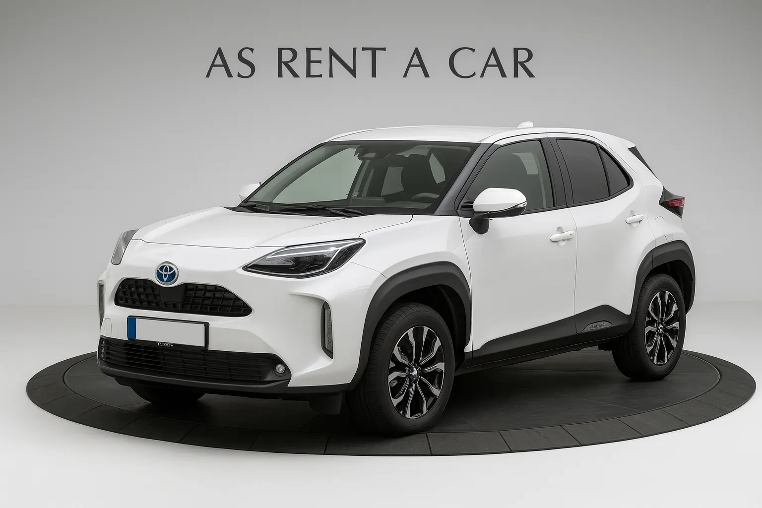Toyota Yaris Cross 1.5 Hybrid bei AS Rent a Car. Wendig, effizient und ideal für die Stadt – Hybrid mit Automatik. Jetzt in der Schweiz mieten.