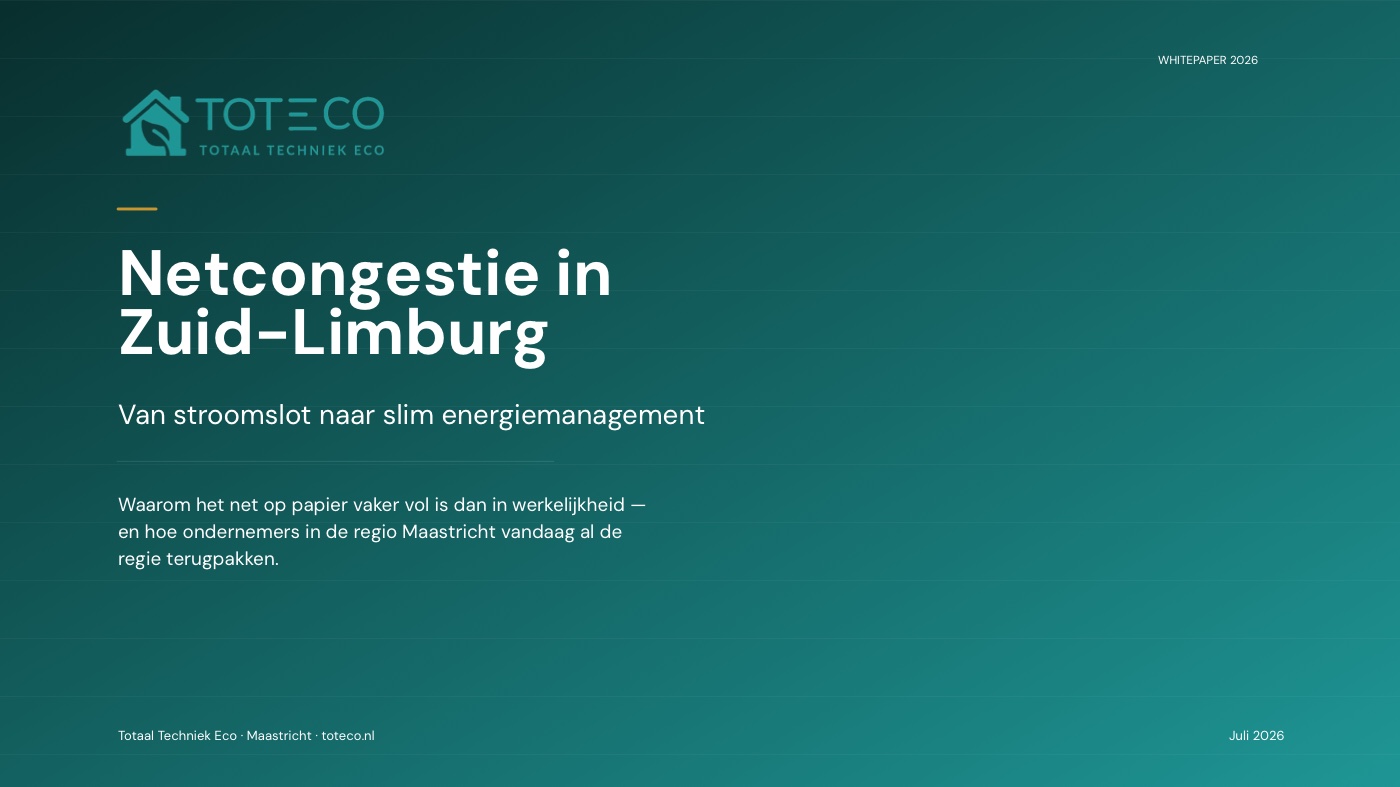 Cover van de whitepaper Netcongestie in Zuid-Limburg
