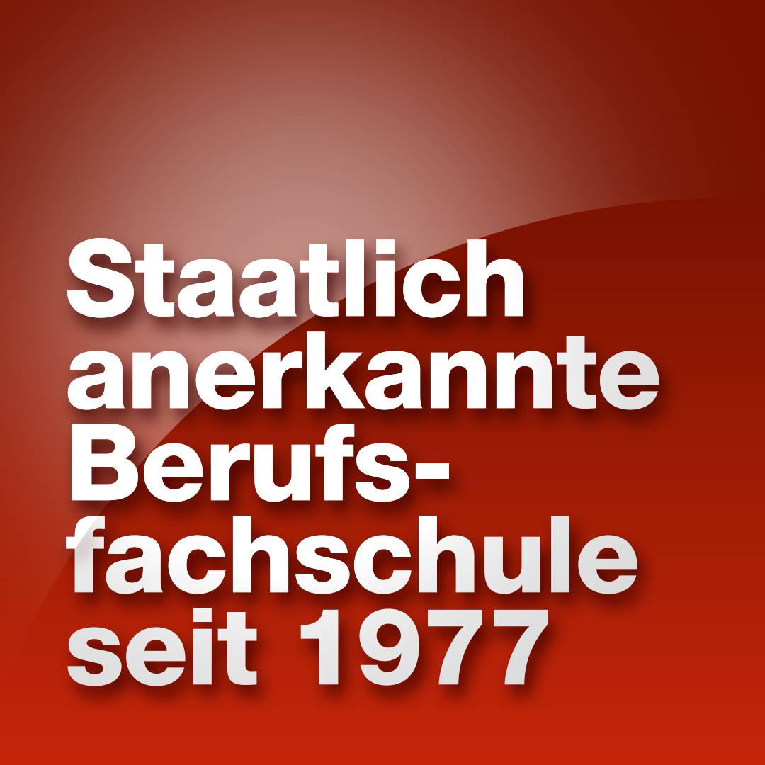 Zertifikat Blocherer Schule seit 1977 staatlich anerkannte Berufsfachschule (Ersatzschule)