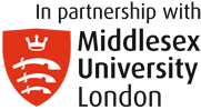Logo Middlesex University London schwarze Schrift