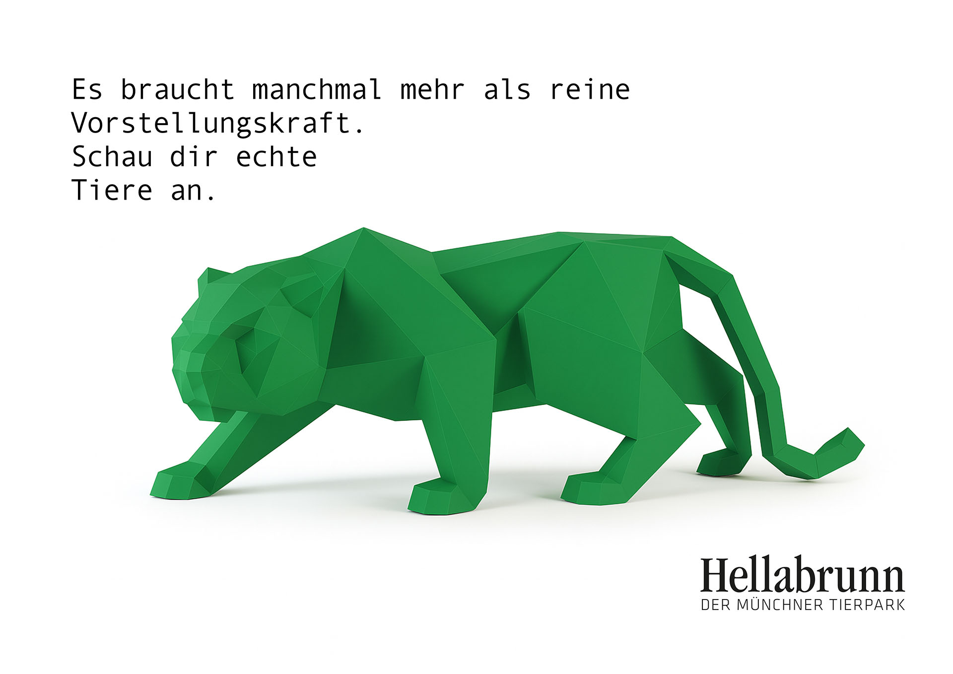 Werbeplakat Entwurf Tierpark Hellabrunn - keine offizielle Werb ng des Tierparks