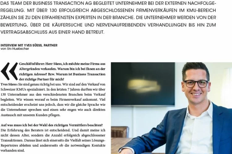 Firma erfolgreich verkaufen