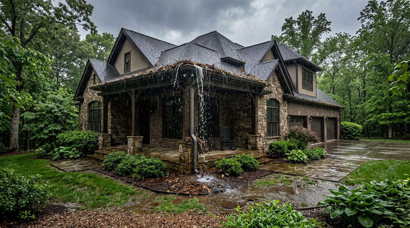 What Happens When Residential Gutters Are Not Cleaned Before Heavy Rain in Spring Hill TN