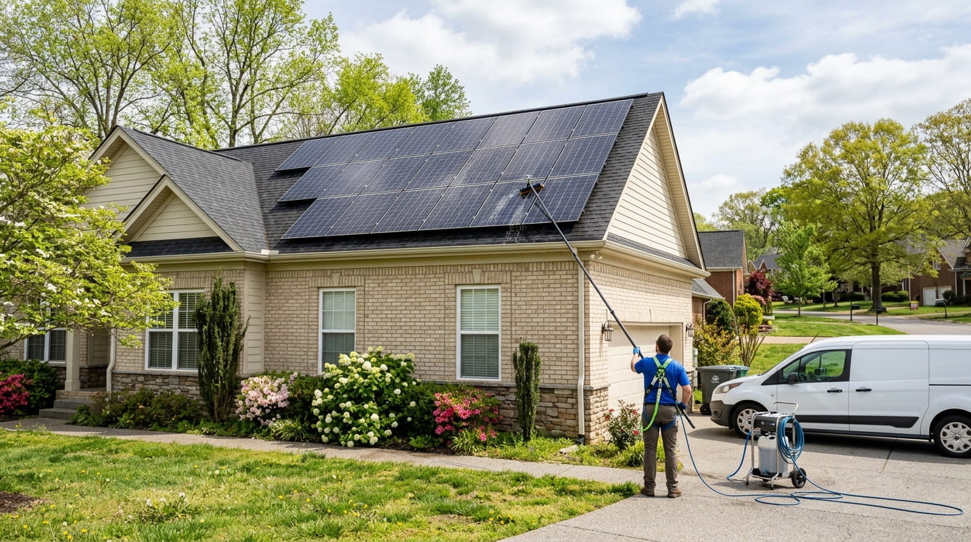 How Residential Solar Panel Cleaning Helps Remove Common Outdoor Buildup in Spring Hill TN