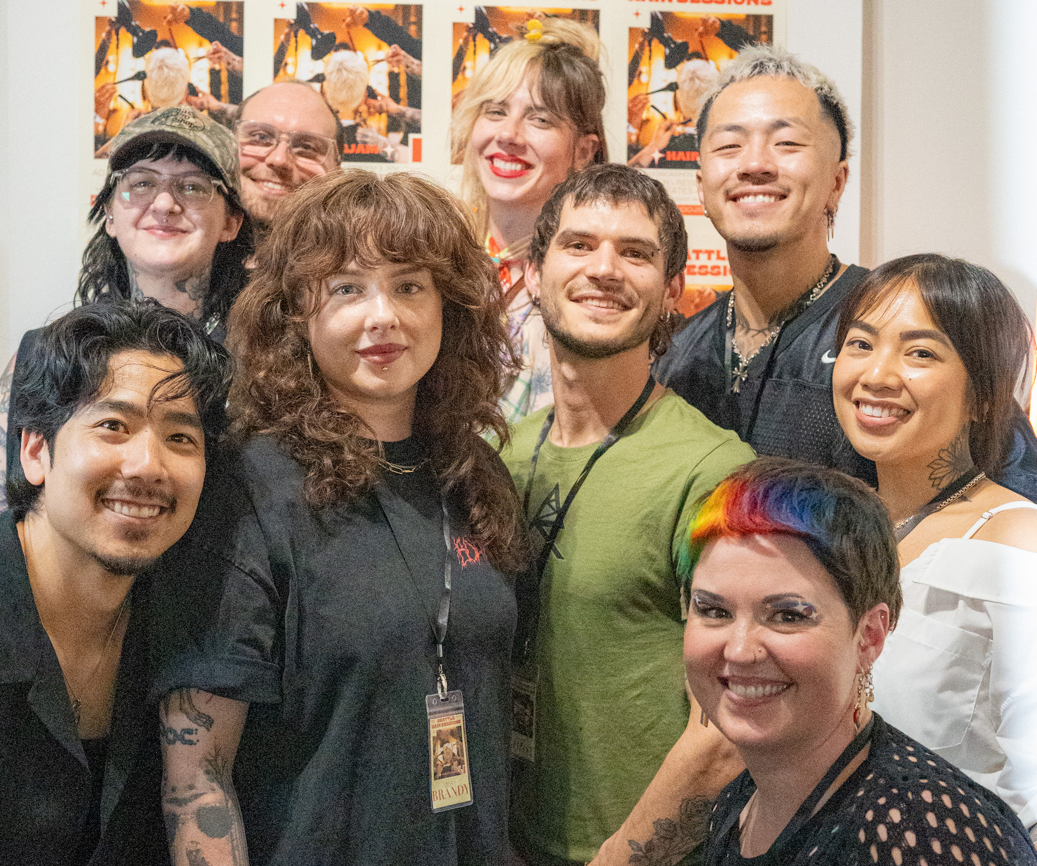 Seattle Hair Session Group Photo after first event